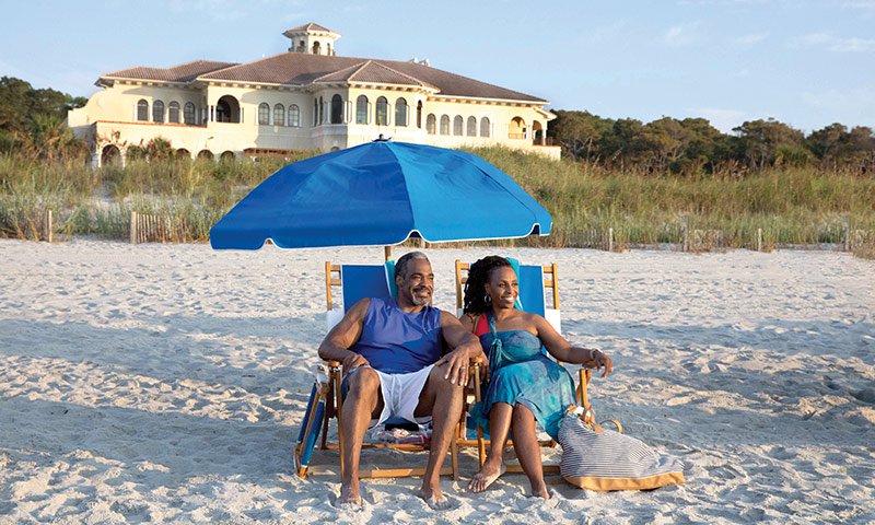 Grande Dunes - Couple Sitting on the Beach