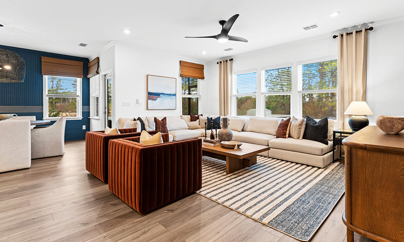 Pulte Homes - Southport Meadows - Bedrock - Living Room