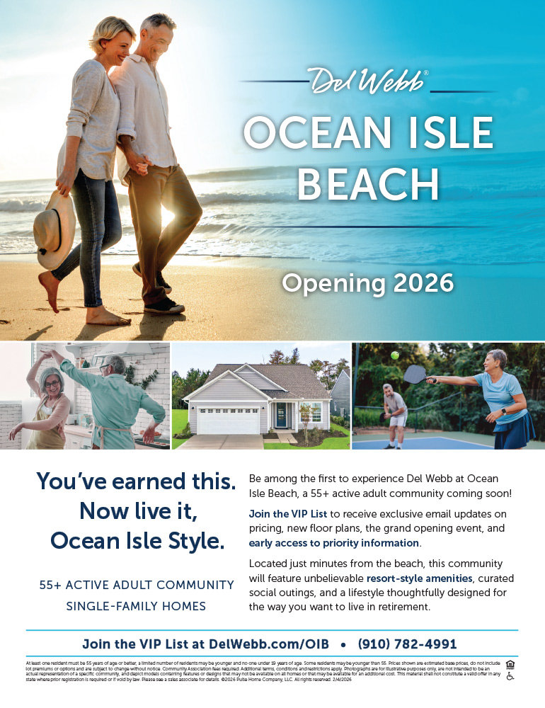 Del Webb Ocean Isle Beach - Ad