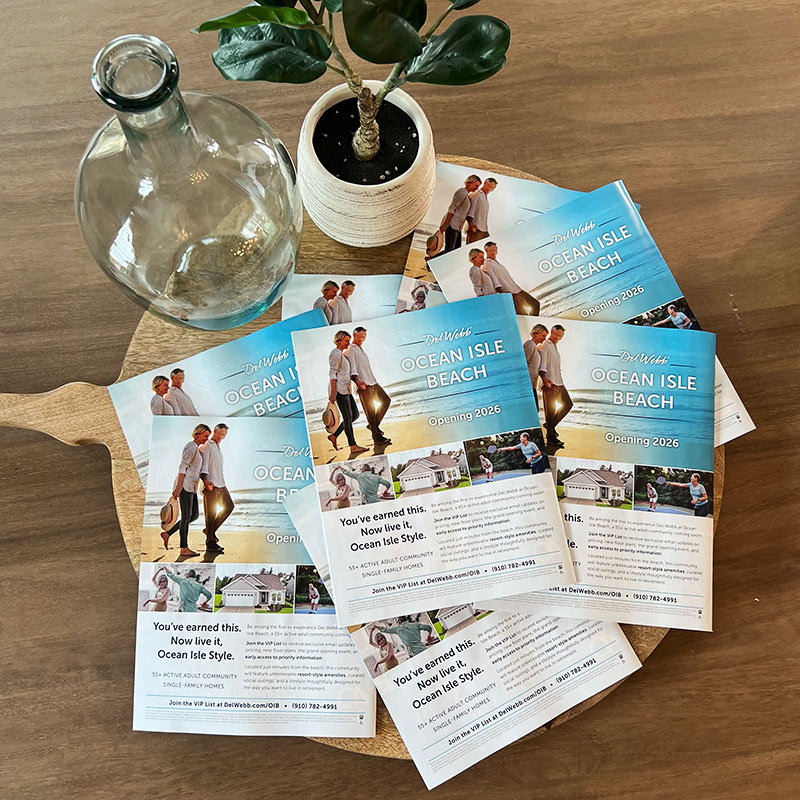 Del Webb Ocean Isle Beach - Magazines on the Table Del Webb Ocean Isle Beach - Magazines on the Table