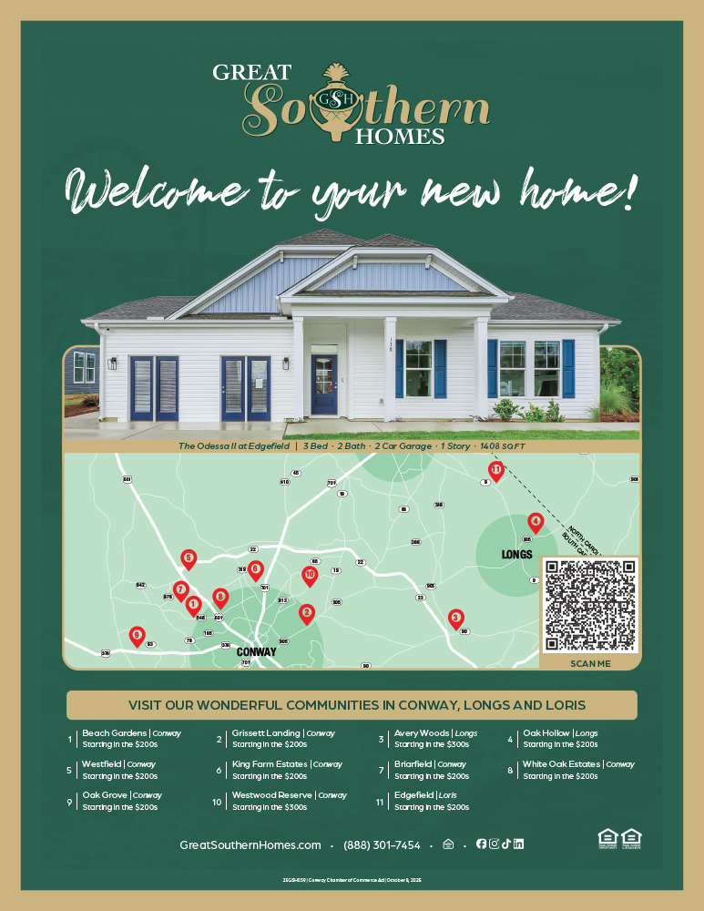 Great Southern Homes Ad New Home Builder in Myrtle Beach, Conway