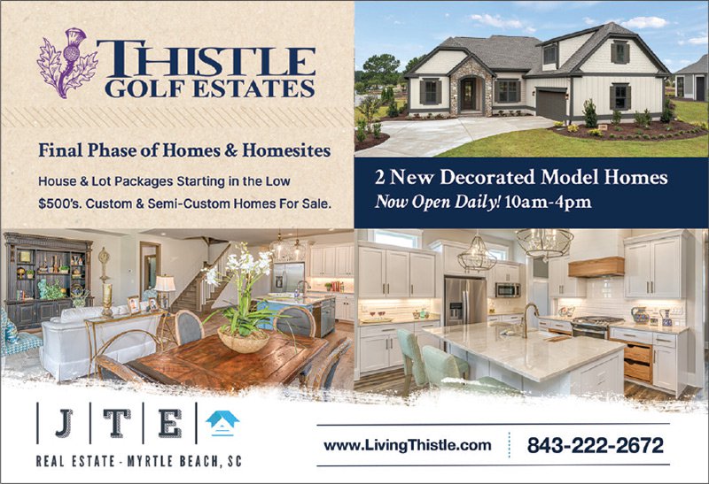 JTE Real Estate - Classic Homes - Thistle Golf Estates Ad