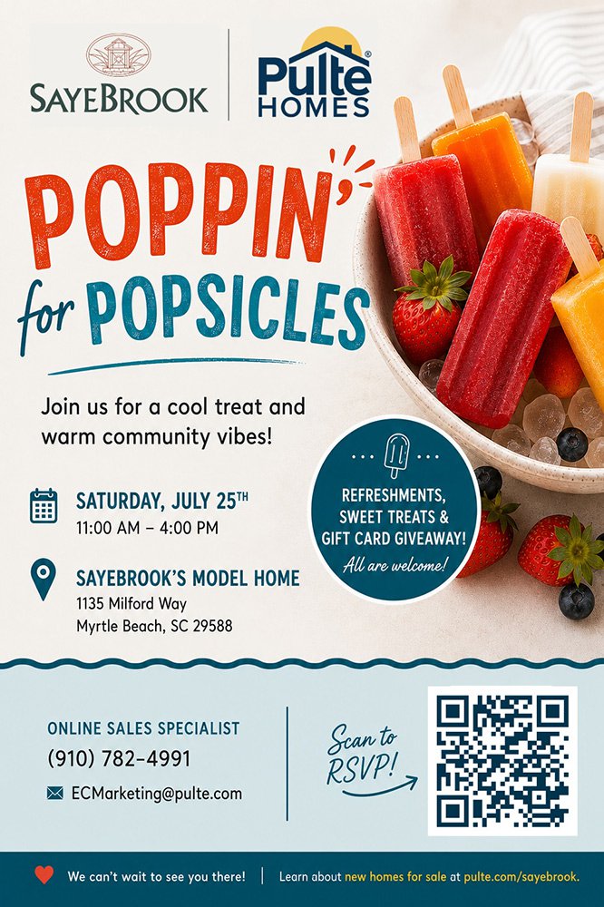 Pulte Homes - SayeBrook - Popsicle Event