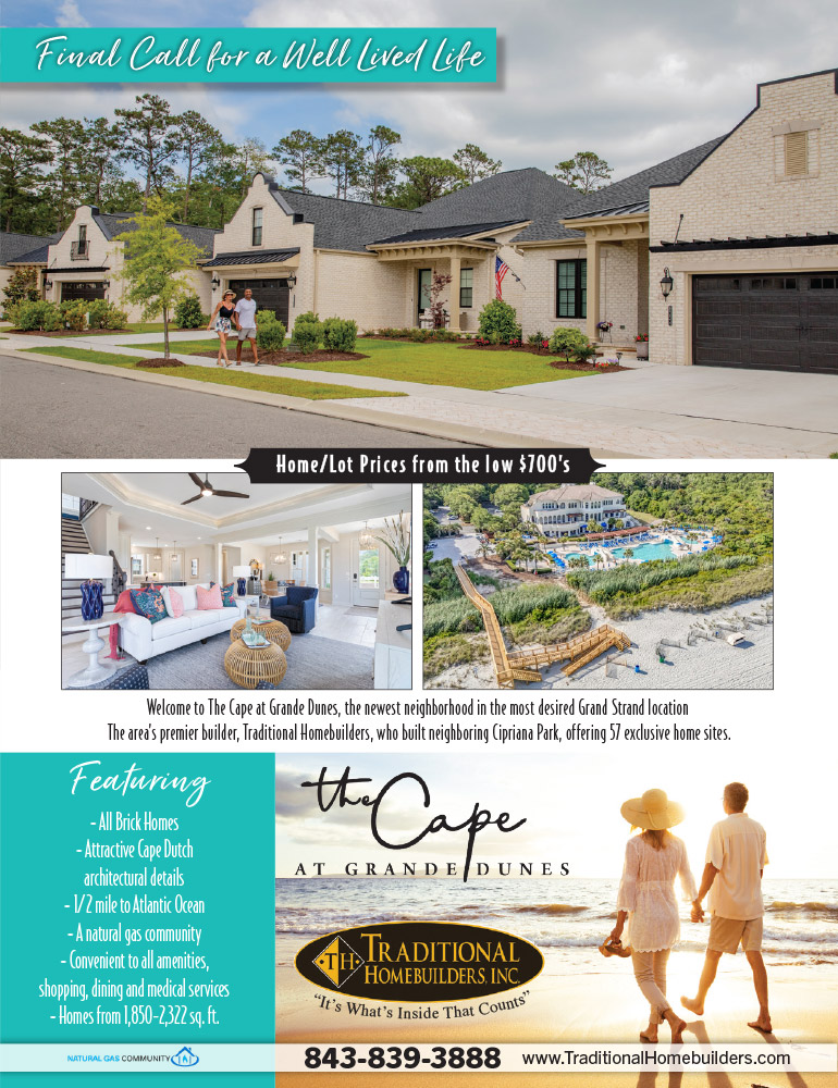 Traditional Homebuilders - The Cape at Grande Dunes - Ad