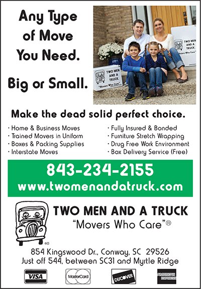 Grand Strand New Home Guide/Resources/Services/Other-Services/Two Men and a Truck - Ad